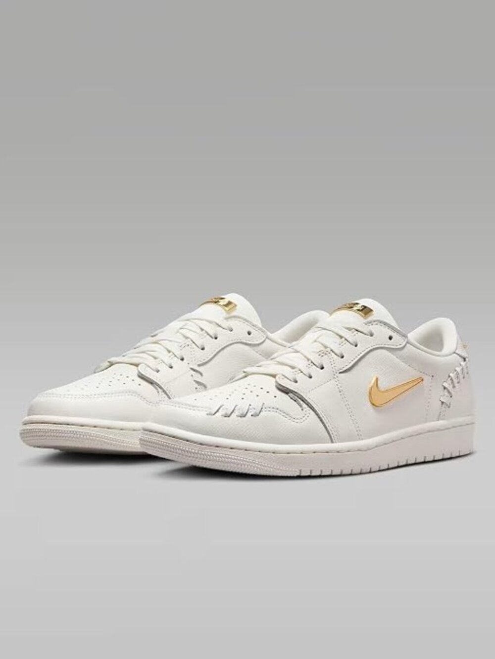 Air Jordan 1 Low Method of Make Sail Women's Leather Sneakers